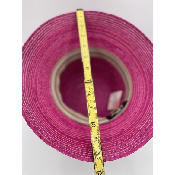 Anthropologie ASN Straw Hat High Crown Preppy Boho Vacay Retro Summer Sz OS New - Picture 8 of 12